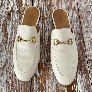SZ39 Gucci Princetown Leather Slippers Slides Mules